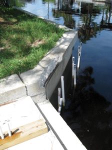 Barnacle Test Articles Mounted in Salt Water